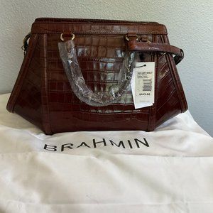 Brahmin Arden Satchel Cognac Trance